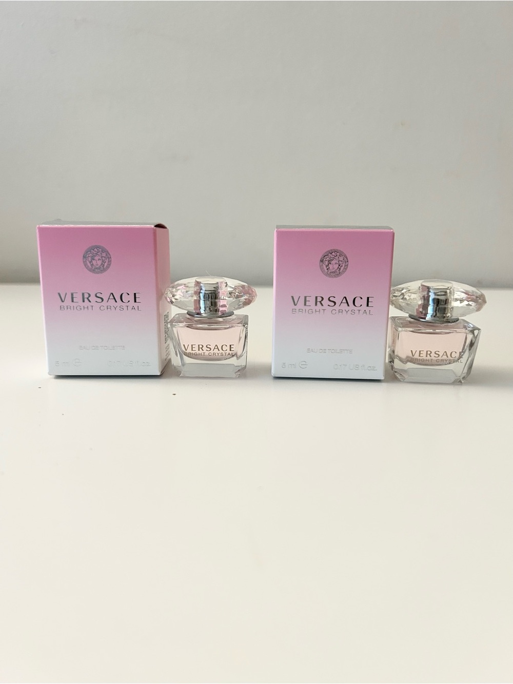 🌸VERSACE Bright Crystal EDT Dabber Deluxe Mini 5 mL x 2